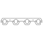 Cometic Ford Windsor V8 .043in Copper Exhaust Manifold Gasket Set - 1.750in x 1.270in Oval Port - C5154
