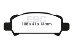 EBC 01-02 Subaru Impreza 2.0 Turbo WRX Bluestuff Rear Brake Pads - DP51293NDX