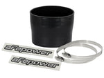 aFe Magnum FORCE (3-3/4in ID to 3-1/2in ID x 3in L) Straight Reducing Coupler - Black - 59-00086