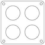 Cometic Holley 4500 Dominator .047in Fiber Carburetor Gasket - 1.75in Holes - 4-Hole - C15239