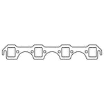 Cometic Ford 302/351W V8 Exhaust Manifold Gasket .060in HTS 1.250in X 1.480in Port 20 Pack - CP5898