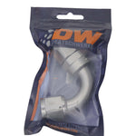 DeatschWerks 10AN Female Swivel 120-Degree Hose End CPE - Anodized Titanium - 6-02-0826