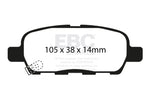 EBC 02 Infiniti G35 3.5 w/o DCS Bluestuff Rear Brake Pads - DP51666NDX