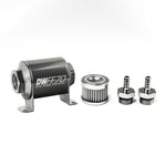 DeatschWerks Stainless Steel 5/16in 5 Micron Universal Inline Fuel Filter Housing Kit (70mm) - 8-03-070-005K-516