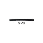 Deatschwerks Convoluted Tubing 200mm Length x 8mm ID Side 1 x 8mm ID Side 2 - Black - 9-CT-8-516