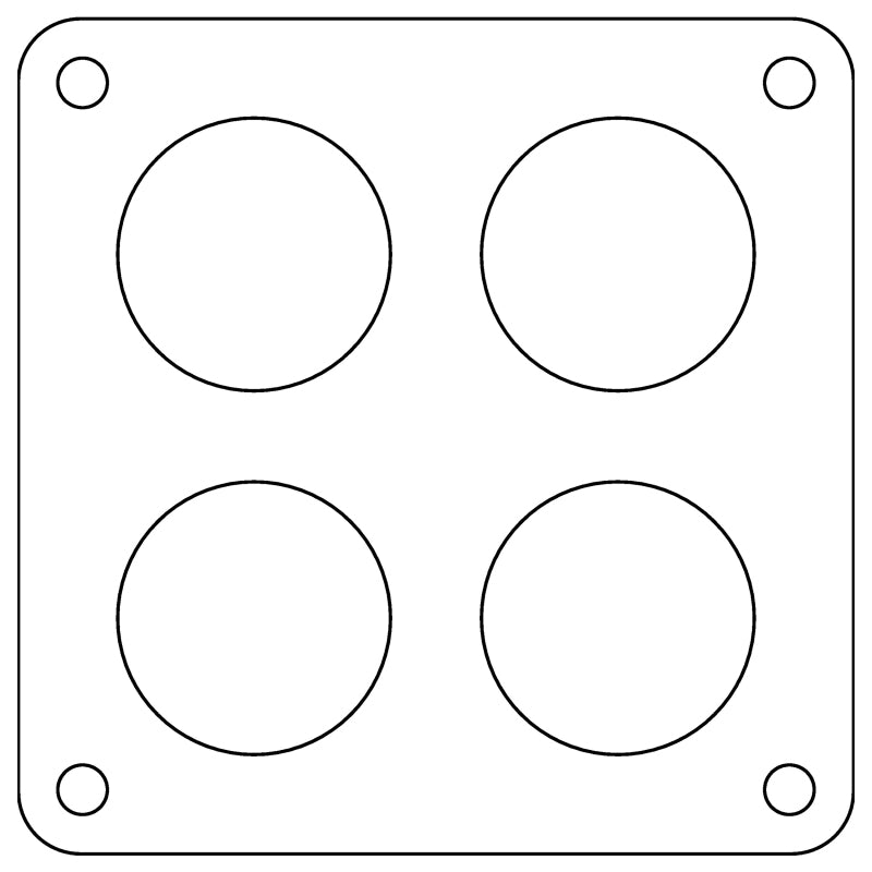 Cometic Holley Dominator 4-Hole .060in Fiber Carburetor Gasket - 2.00in Holes - C15314FC