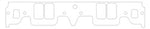 Cometic Chevrolet Gen-1 Small Block V8 .059in CFM-20 Intake Manifold Gasket Set - Brodix WP247 Head - C5426-059