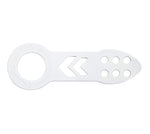 NRG Universal Front Tow Hook - White Powder Coat - TOW-100WT
