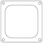 Cometic Holley 4500 Dominator .060in Fiber Carburetor Gasket - 4.775in x 4.775in - Open Plenum - C15238FC