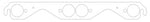 Cometic Chevrolet Gen-1 Small Block V8 .030in MLS Exhaust Manifold Gasket Set - 1.625in Round Ports - C5893-030