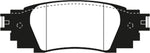 EBC 2016+ Lexus RX350 3.5L Yellowstuff Rear Brake Pads - DP43080R