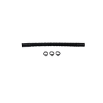 Deatschwerks Convoluted Tubing 200mm length x 10mm ID Side 1 x 10mm ID Side 2 - Black - 9-CT-8-38