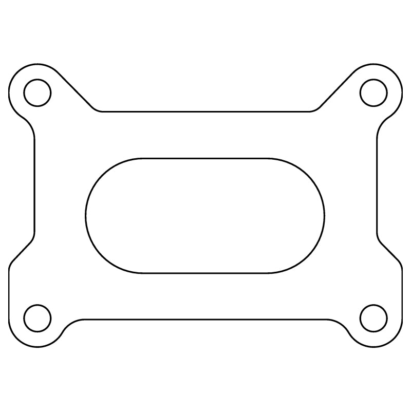 Cometic Holley 2 Barrel 500 CFM .039in Fiber Carburetor Gasket - 3.640in x 1.750in - Open Plenum - C15184