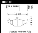 Hawk HPS Street Brake Pads - HB278F.465