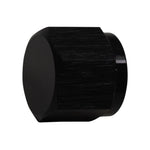 DeatschWerks 6AN Female Flare Cap - Anodized Matte Black - 6-02-0714-B