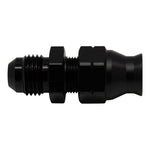 DeatschWerks 6AN Male Flare to 5/16in Hardline Compression Adapter - Anodized Matte Black - 6-02-0108-B
