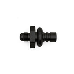 DeatschWerks 6AN Male Flare to 1/2in Ford Male EFI Quick Connect Adapter - Anodized Matte Black - 6-02-0106-B