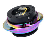 NRG Quick Release Kit - Black Body/ Multicolor Oval Ring - SRK-220BK/MC