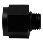 DeatschWerks 6AN ORB Male to M18 X 1.5 Metric Female (Incl O-Ring) - Anodized Matte Black - 6-02-0605-B