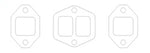 Cometic Oldsmobile 371 Gen-1 Rocket V8 .059in CFM Exhaust Manifold Gasket Kit J-2 Golden Rocket - C5131-059