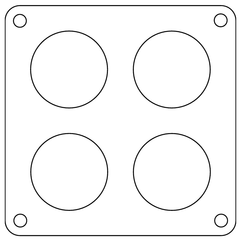 Cometic Holley 4500 Dominator .047in Fiber Carburetor Gasket - 1.75in Holes - 4-Hole - C15239