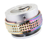 NRG Quick Release Kit - Pyramid Edition - Silver Body / Neochrome Pyramid Ring - SRK-210SL/MC