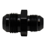 DeatschWerks 10AN Male Flare to 8AN Male Flare Reducer Straight - Anodized Matte Black - 6-02-0206-B