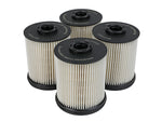 aFe ProGuard D2 Fuel Filter; GM Diesel Trucks 17-21; V8 6.6L L5P - 4 Pack - 44-FF023-MB