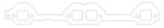 Cometic Chevy Gen1 Small Block V8 .064in ArmorCore Exhaust Manifold Gskt Set-Brodix Race-Rite Heads - C5417-064