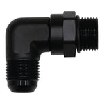 DeatschWerks 10AN ORB Male Swivel to 10AN Male Flare 90-Degree Fitting - Anodized Matte Black - 6-02-0412-B