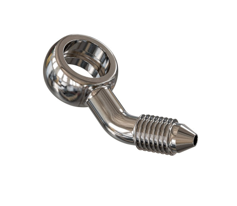 Goodridge 45 Deg Banjo Adaptor compound left for 3/8 or M10 Bolt - PB594L-03C