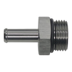 DeatschWerks 10AN ORB Male to 3/8in Male Barb Fitting - Anodized DW Titanium - 6-02-0514