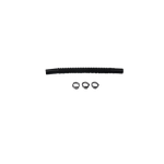 Deatschwerks Convoluted Tubing 150mm Length x 8mm ID Side 1 x 8mm ID Side 2 - Black - 9-CT-6-516