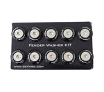NRG Fender Washer Kit w/Rivets For Plastic (Black) - Set of 10 - FW-100BK