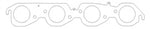 Cometic GM BBC 2.250in Round Port - 030in MLS Exhaust Gasket - C5251-030