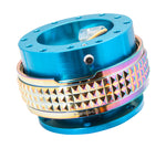 NRG Quick Release Kit - Pyramid Edition - New Blue Body / Neochrome Pyramid Ring - SRK-210NB/MC