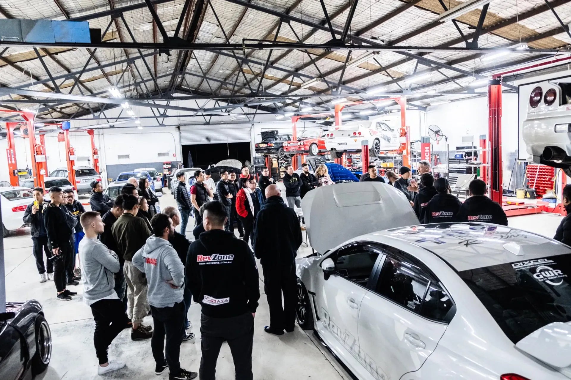 Inside the Revzone performance workshop in Ringwood