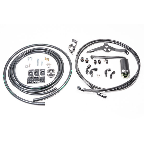 Radium Fuel Rail Plumbing Kit w/Microglass 6 Micron Filter - Subaru WRX 08-14/STI 08-21/FXT 08-13/LGT 04-09