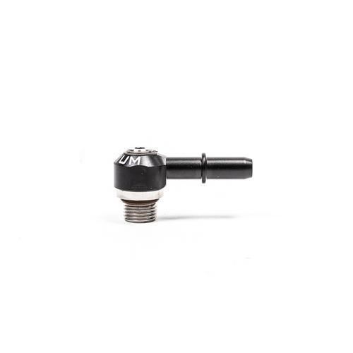 Radium V2 6AN ORB to 3/8" SAE Male EFI Quick Connect Low Profile Swivel Banjo Fitting