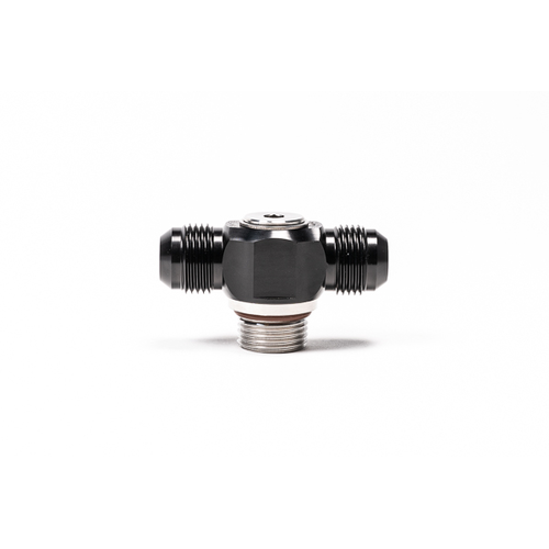 Radium V2 10AN ORB to Dual 10AN Male Flare Low Profile Swivel Banjo Fitting