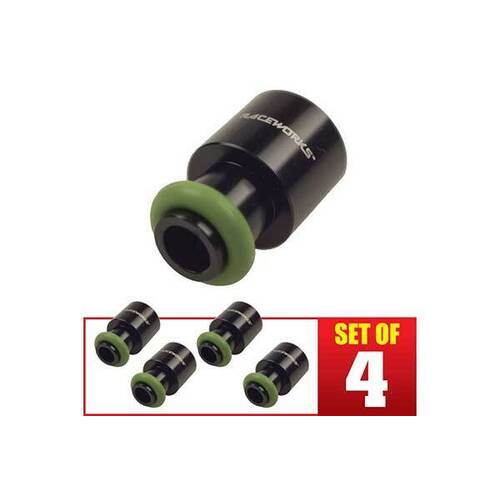 Raceworks 4Pack Injector Lower Sleeve Suit Ext Nose Injectors (ALY-168BK-4)