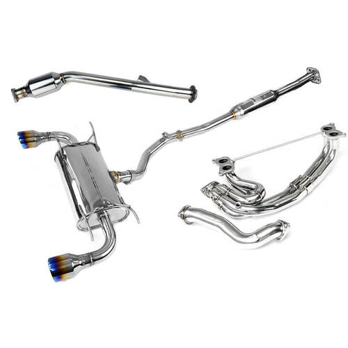 Invidia Q300 70mm Engine Back Exhaust w/Invidia Equal Headers - Subaru BRZ & Toyota 86 12-21, 22+ (6MT)