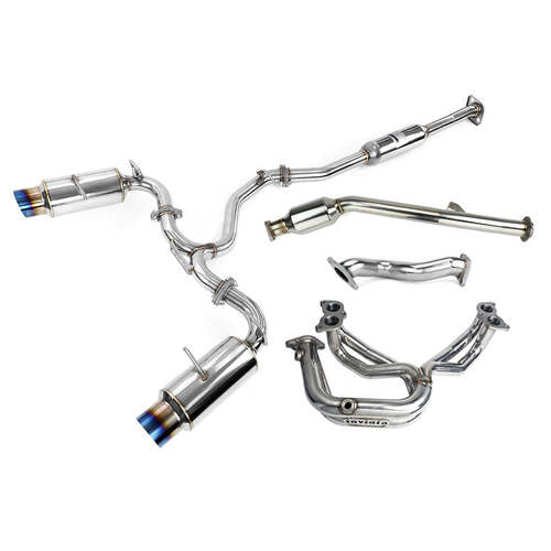 Invidia N1 Engine Back Exhaust w/Invidia Equal Headers - Subaru BRZ & Toyota 86 12-21, 22+ (6MT)