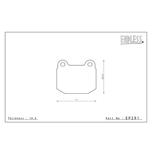 Endless MX72 Rear Brake Pads - STI 01-17/EVO 7 8 9 X