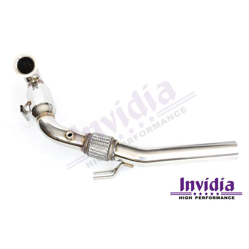 Invidia Down Pipe with High Flow Cat fits VW Golf GTI Mk7, Mk7.5