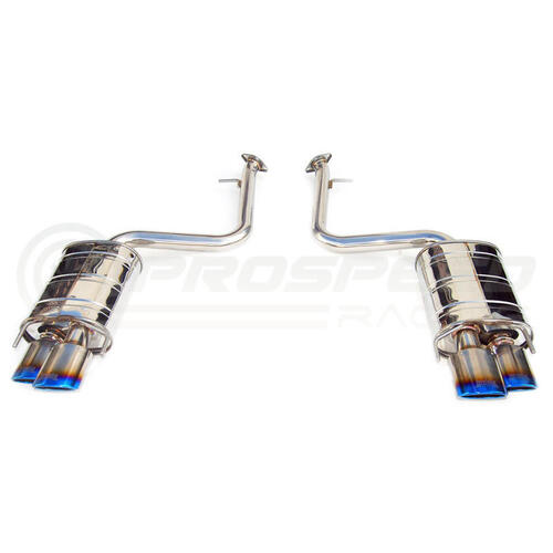 Invidia Q300 Axle Back Exhaust - Rolled Titanium Blue Tips - Lexus RC200T/RC300/RC350 SC10R 14-21