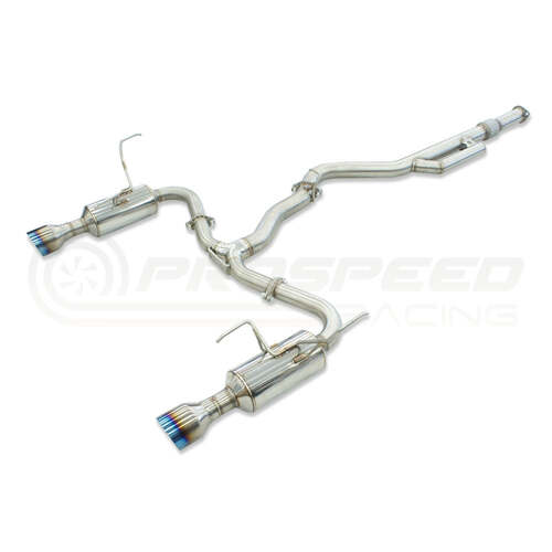 Invidia R400 Cat Back Exhaust - Straight Cut Titanium Blue Tips - Subaru WRX VN 22+ (Wagon)