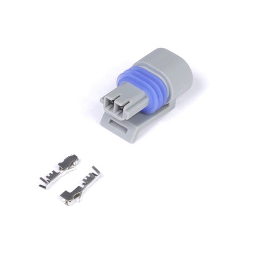 Haltech Plug and Pins Only - Delphi 2 Pin GM style Air Temp Connector (Grey) [HT-030410]