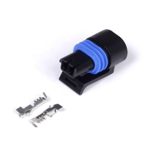 Haltech Plug and Pins Only - Delphi 2 Pin GM style Coolant Temp Connector (Black) [HT-030411]