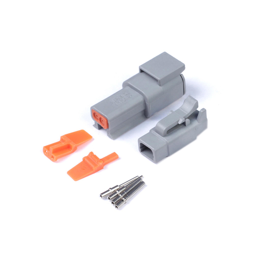 Haltech Plug and Pins Only - Matching Set of Deutsch DTM-2 Connectors (7.5 Amp) [HT-031012]